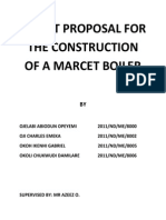 Projet Proposal for the Construction of a Marcet Boiler