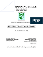 Training Report AT VARDHMAN of Abhishek