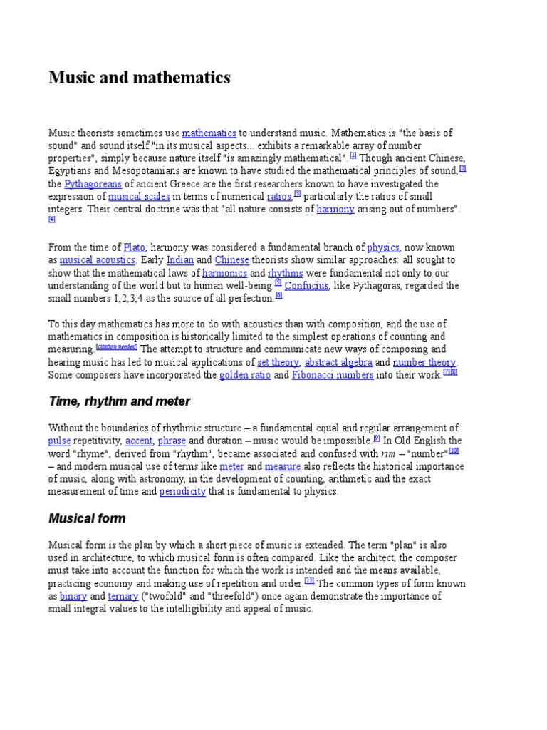 Mathematics, Frequency, and the Development of Tuning Systems in Music ...