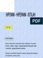 Hiponim Hipernim Istilah