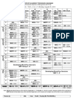 Academic Time Table - Term - II (Batch 2014 - 16)