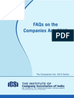 FAQs on the Companies Act 2013 Revised 28-04-14
