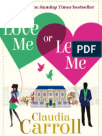 Love Me or Leave Me, Claudia Carroll - EXTRACT