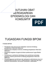 Kebutuhan Obat Berdasarkan Epidemiologi Dan Komsumtif