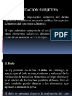 Imputación subjetiva: elementos, clases de dolo y errores de tipo