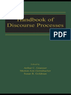298px x 396px - Handbook of Discourse Processes PDF | PDF | Qualitative Research |  Quantitative Research