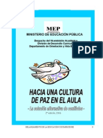 Modulo Hacia Una Cultura de Paz en El Aula