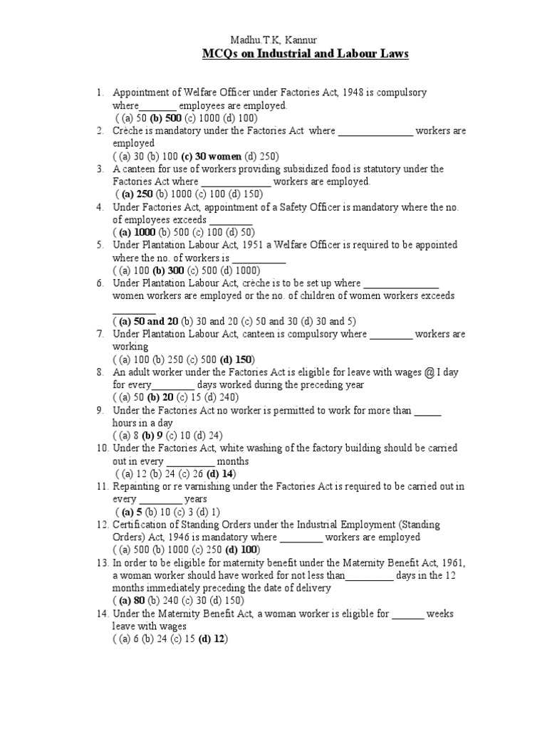 HR Interview Questions PDF Working Conditions Economies