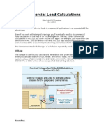 Commercial Load Electrical Calculations