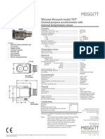 Wilcoxon Research Model 787T General Purpose Accelerometer With Internal Temperature Sensor