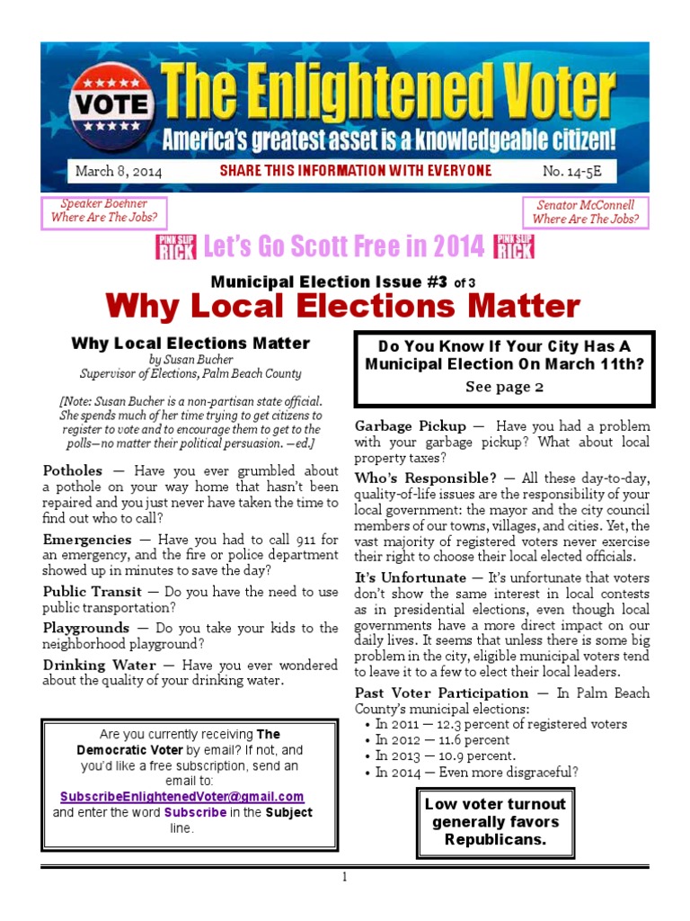 145E Municipal Elections 3Why Local Elections Matter Republican