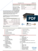 Description Power Range: Analog Servo Drive