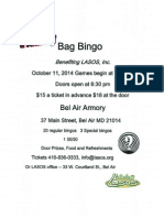 Bag Bingo for LASOS