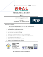 Add Maths Form 4 Paper 2 Midterm 2012
