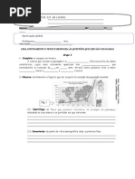 A evolução da população Lordelo  teste A