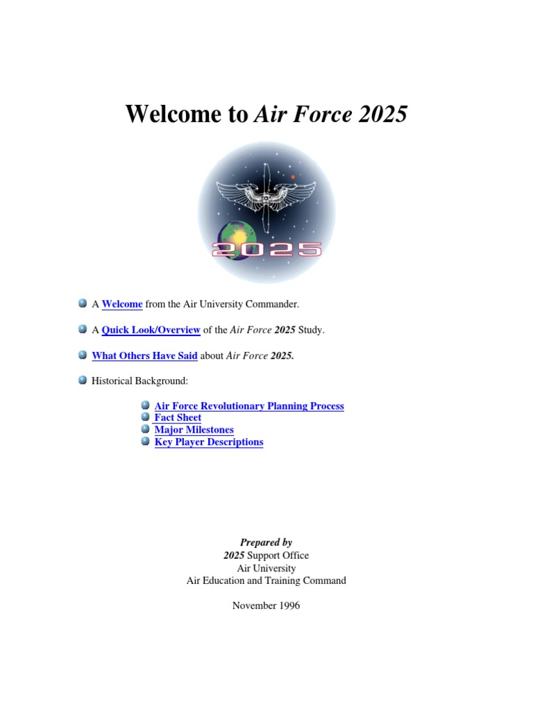 To Air Force 2025 Quick Look/Overview What Others Have