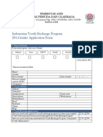 Indonesian Youth Exchange Program Application Form1