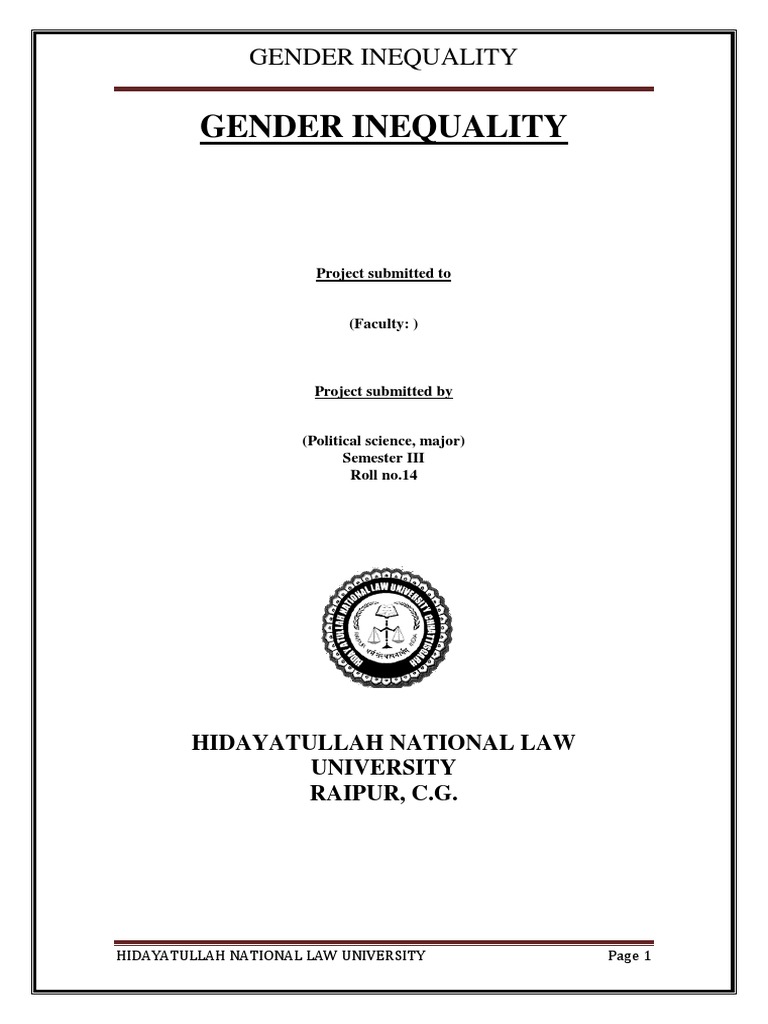 Understanding Gender Inequality | PDF | Gender Inequality | Gender Studies