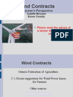 Advice on Wind Leases