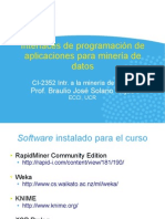 Interfaces de Programación de Aplicaciones para Minería de Datos