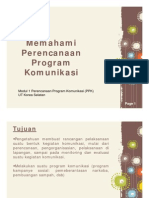 UT #1 Memahami Perencanaan Program Komunikasi PDF