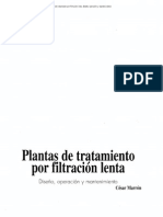 Plantas de Tratamiento Por Filtracion Lenta