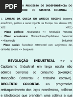 o Processo de Independência Do Brasil