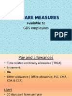 GDS Welfare Measures and Benefits