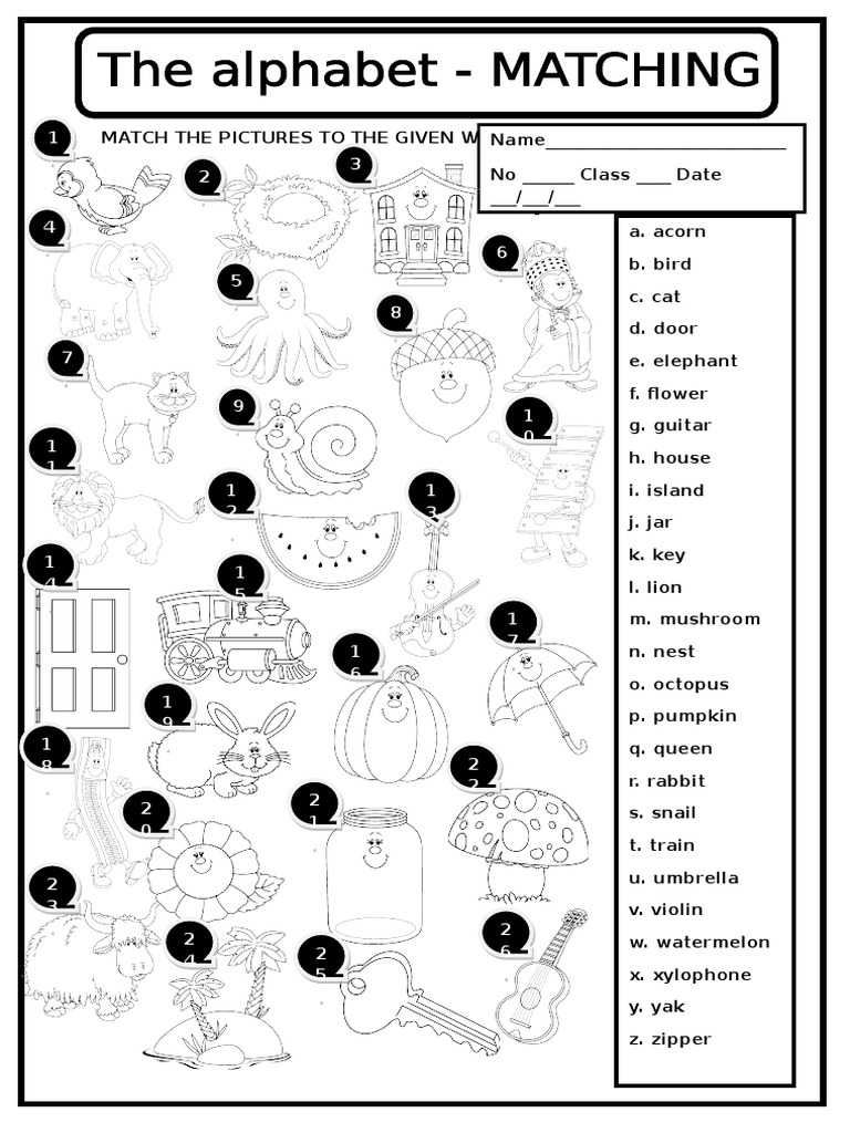 The Alphabet Matching-2 | PDF