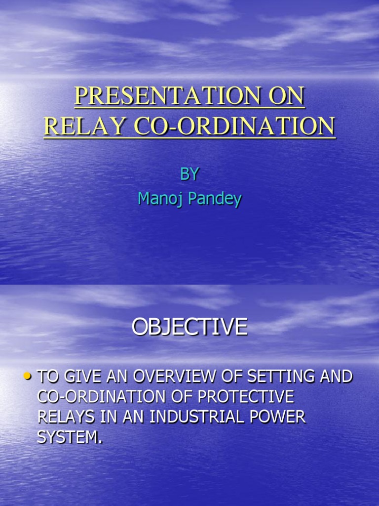 Relay Coordination PDF Relay Fuse (Electrical)