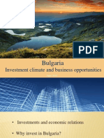 Bulgaria: Investment Climate and Business Opportunities