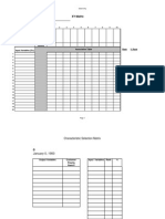 Data Entry XY Matrix Project Results