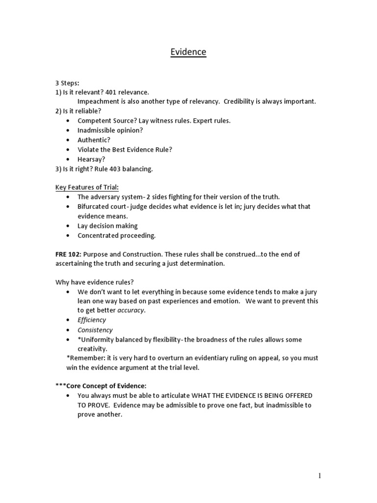 Evidence attack outline picture