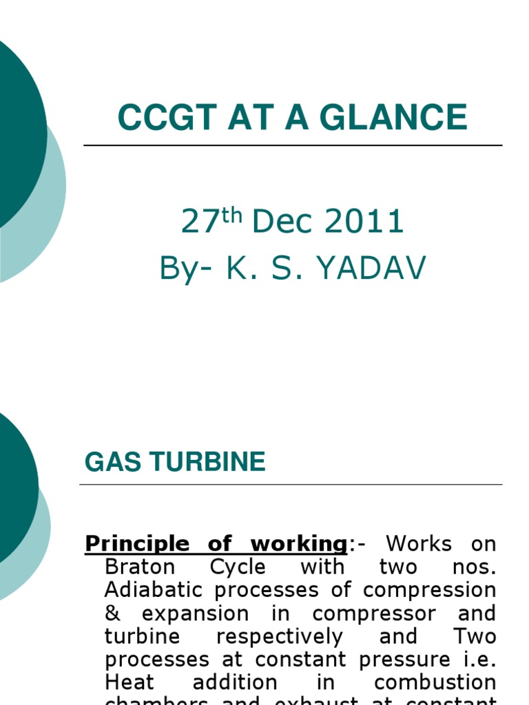 Ccgt Pdf Turbine Gas Turbine