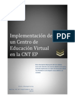 Implementación de Un Centro de Educación Virtual en La CNT EP