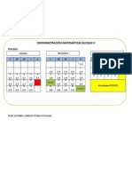 CRONOMETRACIÓN MATEMÁTICAS BLOQUE II. 3°