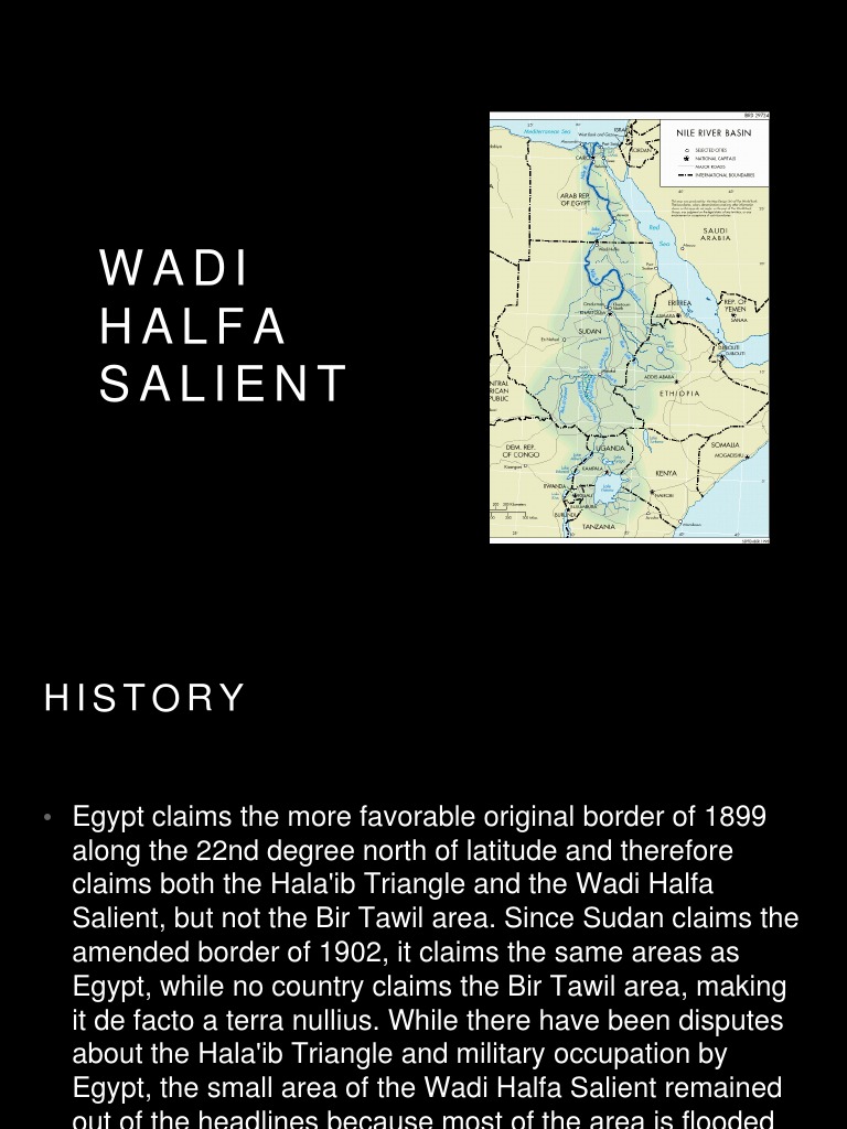 Wadi Halfa Salient: Egypt-Sudan Border Dispute | PDF