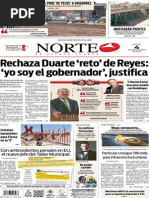Periódico Norte edición del día 4 de septiembre de 2014