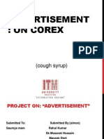 Advertisement: On Corex: (Cough Syrup)