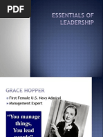 Essentials of Leadership