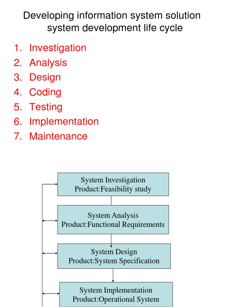 Developing Information System Solution | PDF | Feasibility Study ...