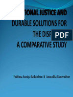 Transitional Justice and Durable Solutions For The Displaced: A Comparative Study