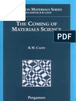 Pergamon Materials Series Volume 5 The Coming of Materials Science