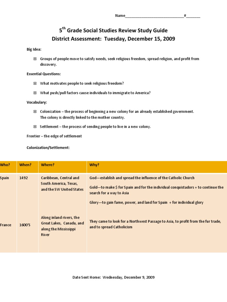 Social studies guide