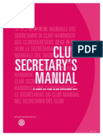 Rotary Club Secretary Manual