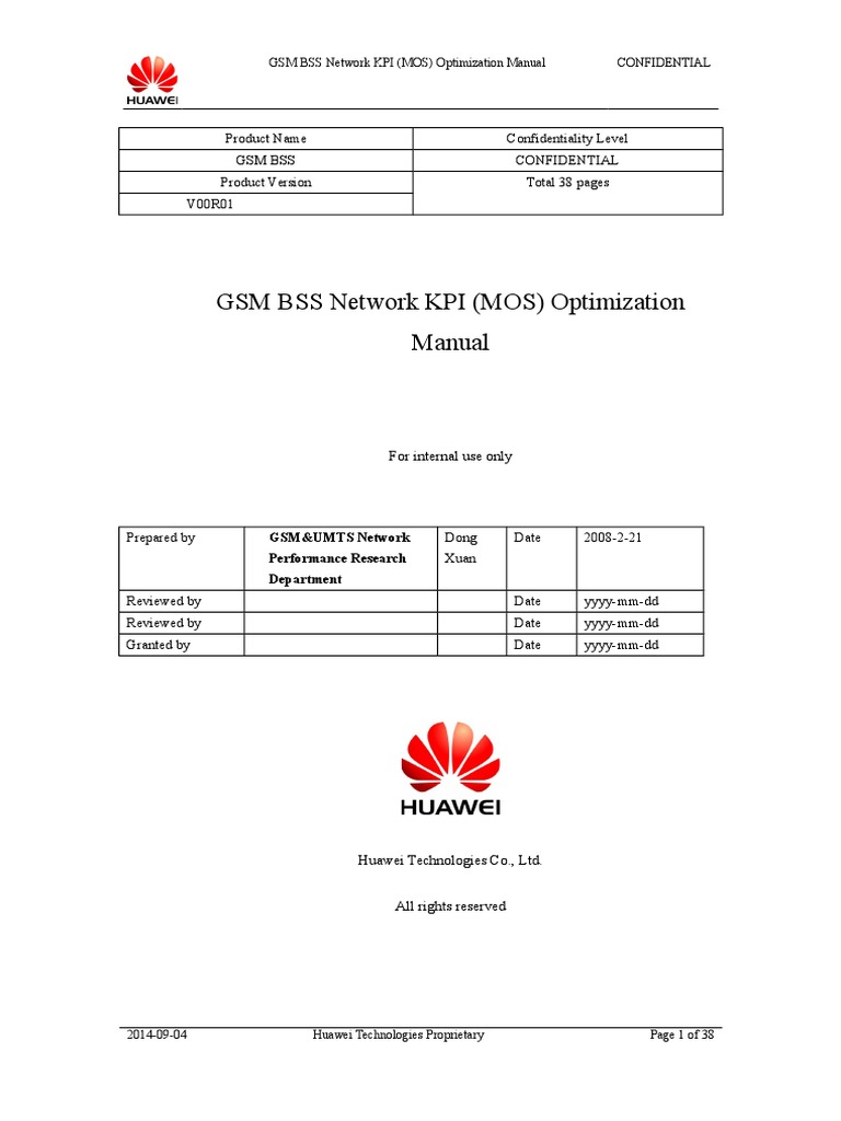 GSM BSS MOS Optimization Guide | PDF | Codec | Data Transmission