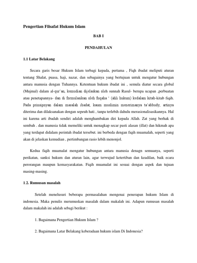 Filsafat Hukum Islam Docx