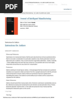 Journal of Intelligent Manufacturing - Incl