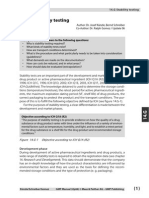 14.G Stability Testing: Here You Will Find Answers To The Following Questions