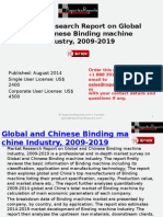 Market Research Report On Global and Chinese Binding Machine Industry, 2009-2019